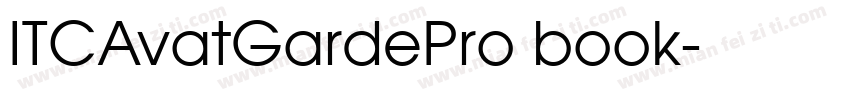 ITCAvatGardePro book字体转换